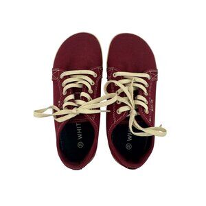 Whitin Womens Red Canvas Wide Toe Box Barefoot Shoes Sneakers Size 39/ 8 or 8.5